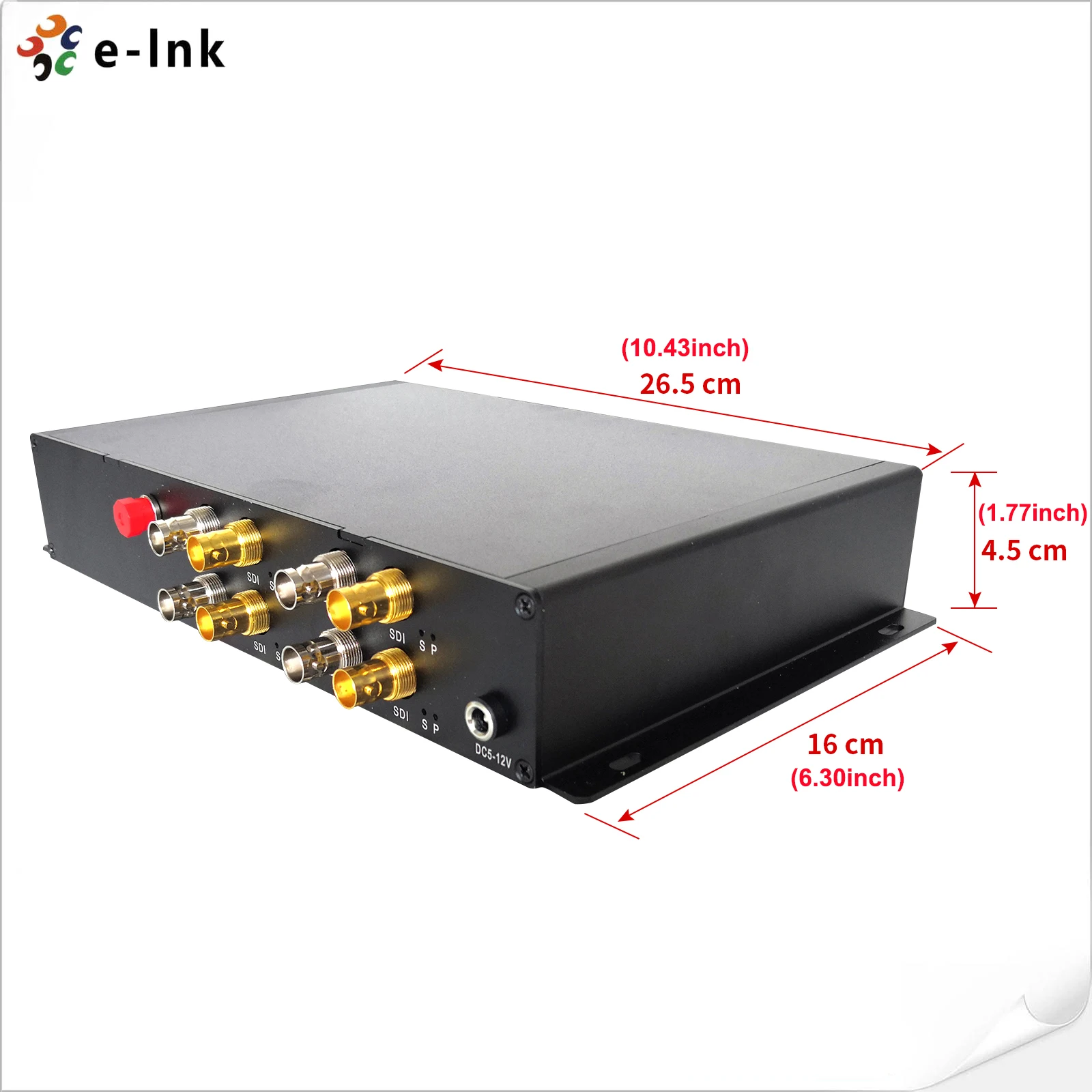 

4 channel 3G-SDI Fiber Converter with 1-Channel RS485 Reverse Data