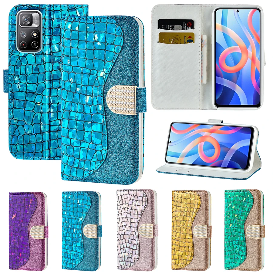 

Wallet Leather Flash Powder Case For Xiaomi Redmi 10C 6 6A 6 Pro 5A Note 11 11S 11 Pro 10 10S 10 Pro 10 Pro 8 Pro 7 6 Pro 5A
