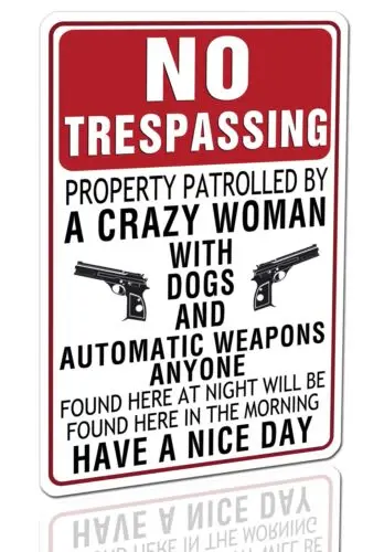 Забавные знаки без ограничений безопасности личной собственности безопасность