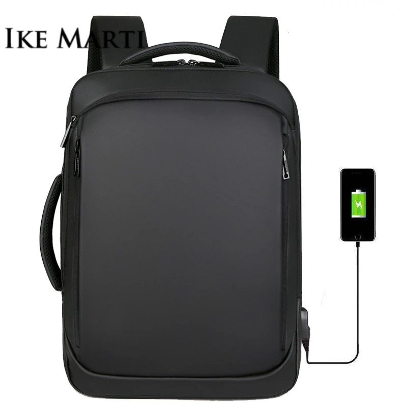 

IKE MARTI Men Multifunctional Business Laptop Backpack USB Charging Waterproof Film Backbag Casual Bag NotebookBackpack For Men