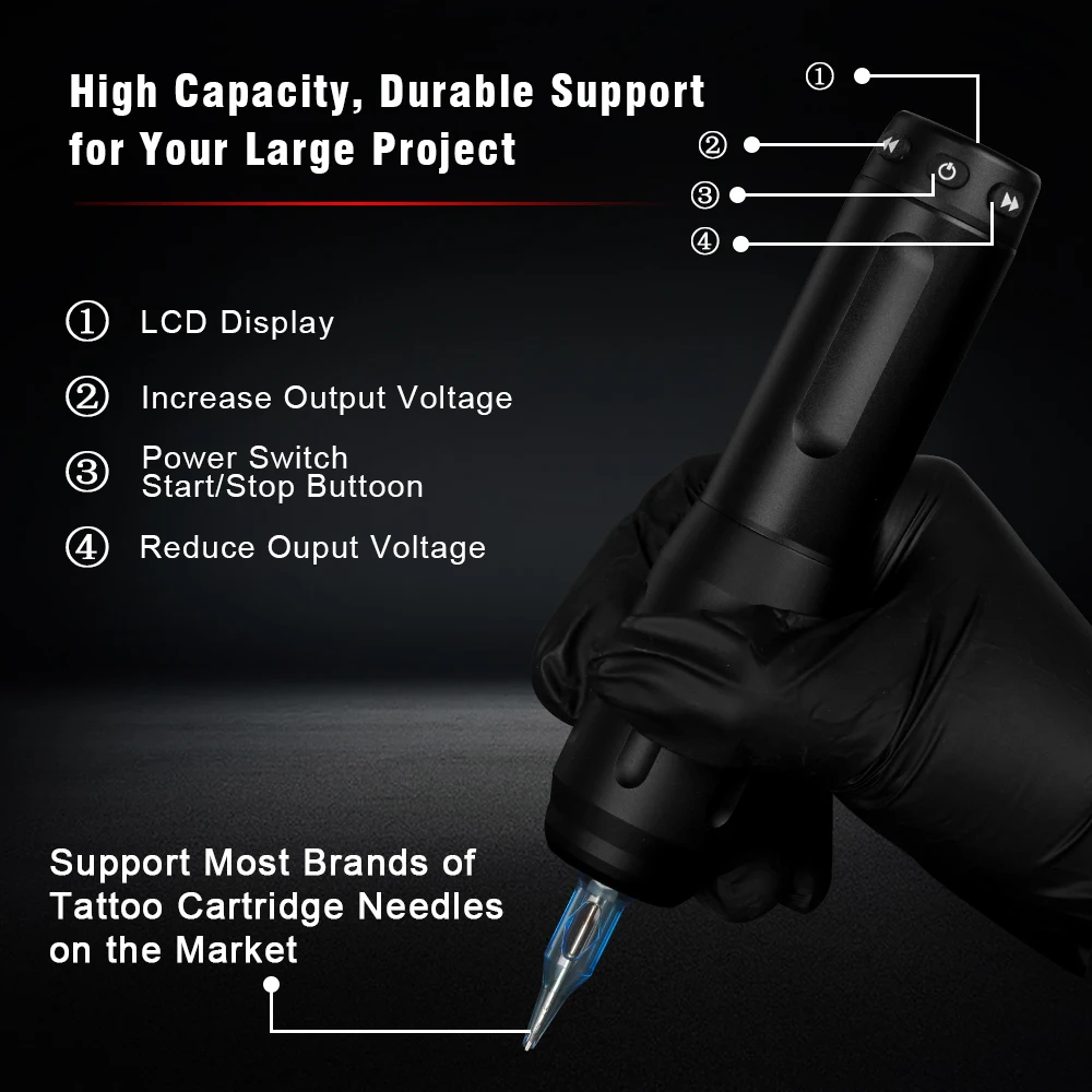 Беспроводной набор для тату-машинки ротационной машинки начинающих тату-машинка