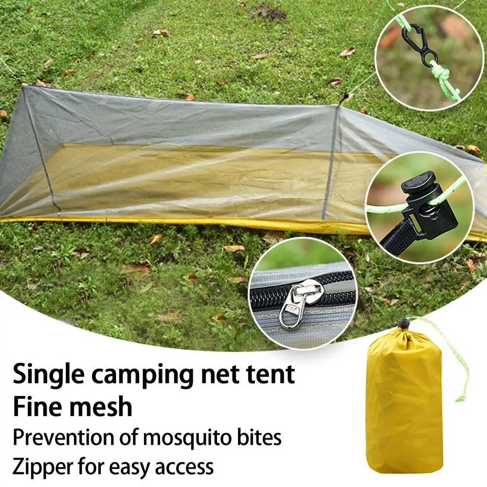 

Ultralight Single Person Mesh Tent Outdoor Breathable Water proof Portable Adjustable Tent For Camping Fishing