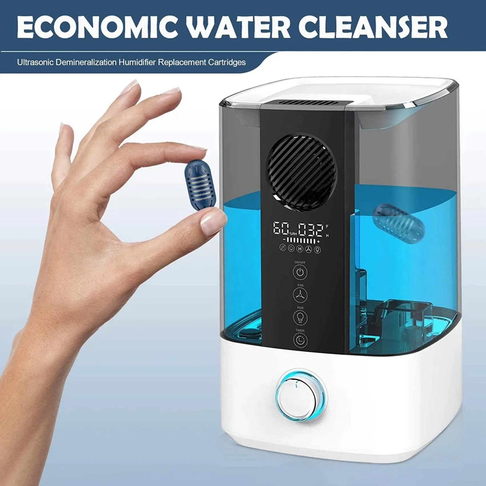 Картридж для деминерализации увлажнителя HoMedics UHE - CM65 WM70 HDC4 CM45B CM25 WM16 OW14 WM85 Vicks LEVOIT