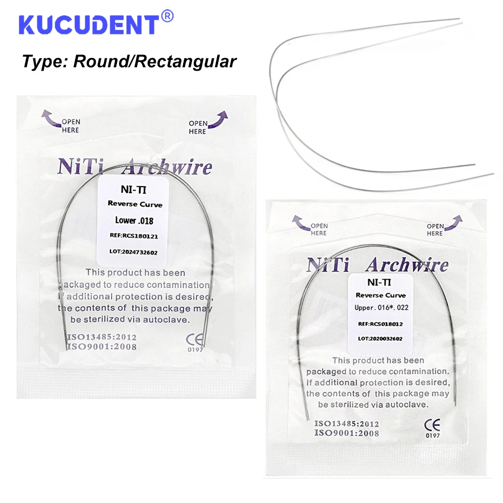 2 шт./уп стоматологические ортодонтические дуги с обратной кривой супер