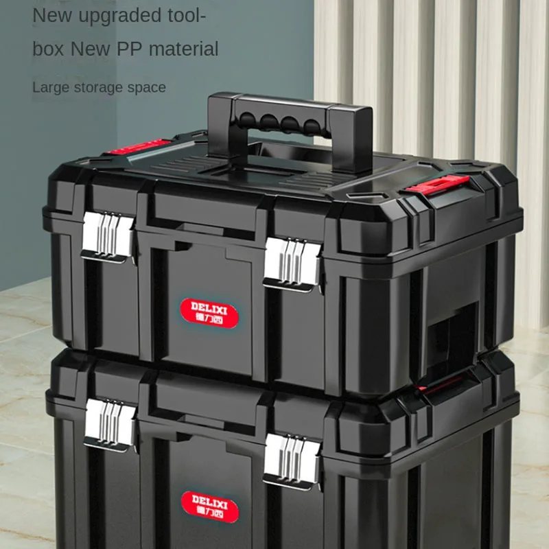 

Portable Tool Box Mechanical Electrical Furniture Hardcase Empty Truck Tool Box Plastic Caja Herramientas Tool Storage XR50