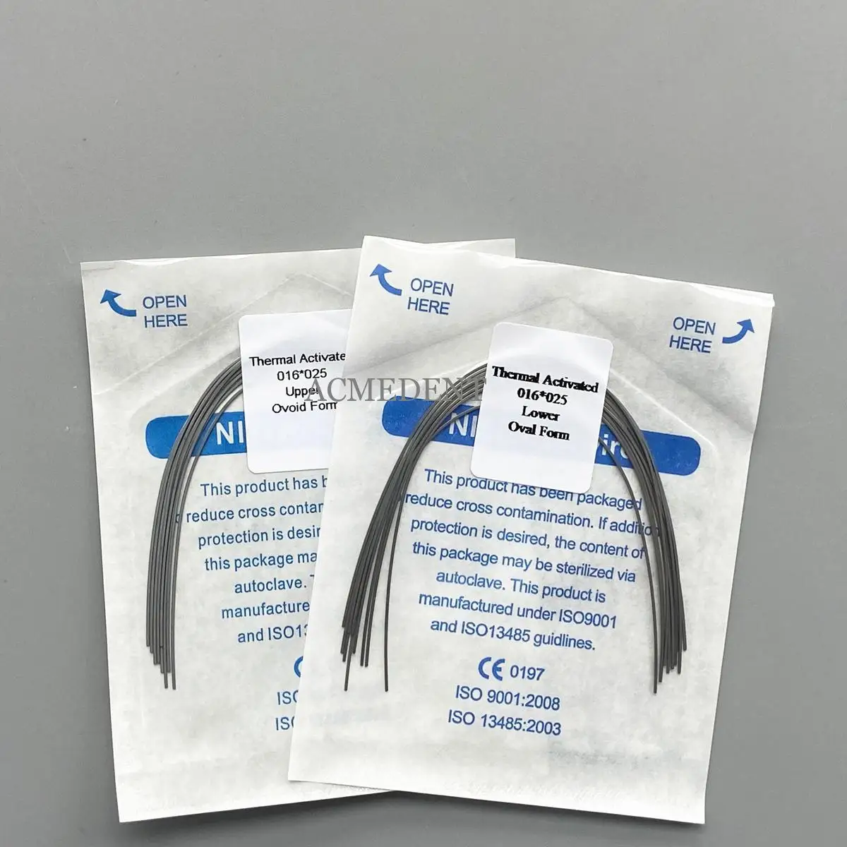 

5~100Pack Dental Thermal Activated Wires Niti Ovoid Rectangle Arch Wire Heat Ortho 16X25 1pack /10pieces