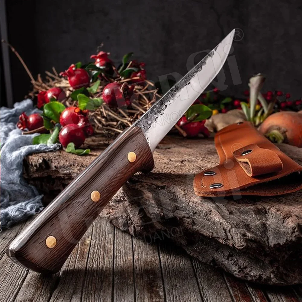 Нож для обвалки мясника Full-Tang нож резки свиньи говядины мяса овощей рыбалки