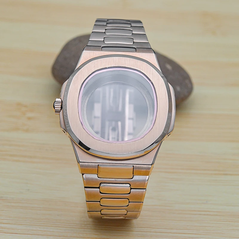 42 - мм часы Nautilus корпус заменить подходят Seiko NH35 NH36 PT5000 движение на нержавеющей