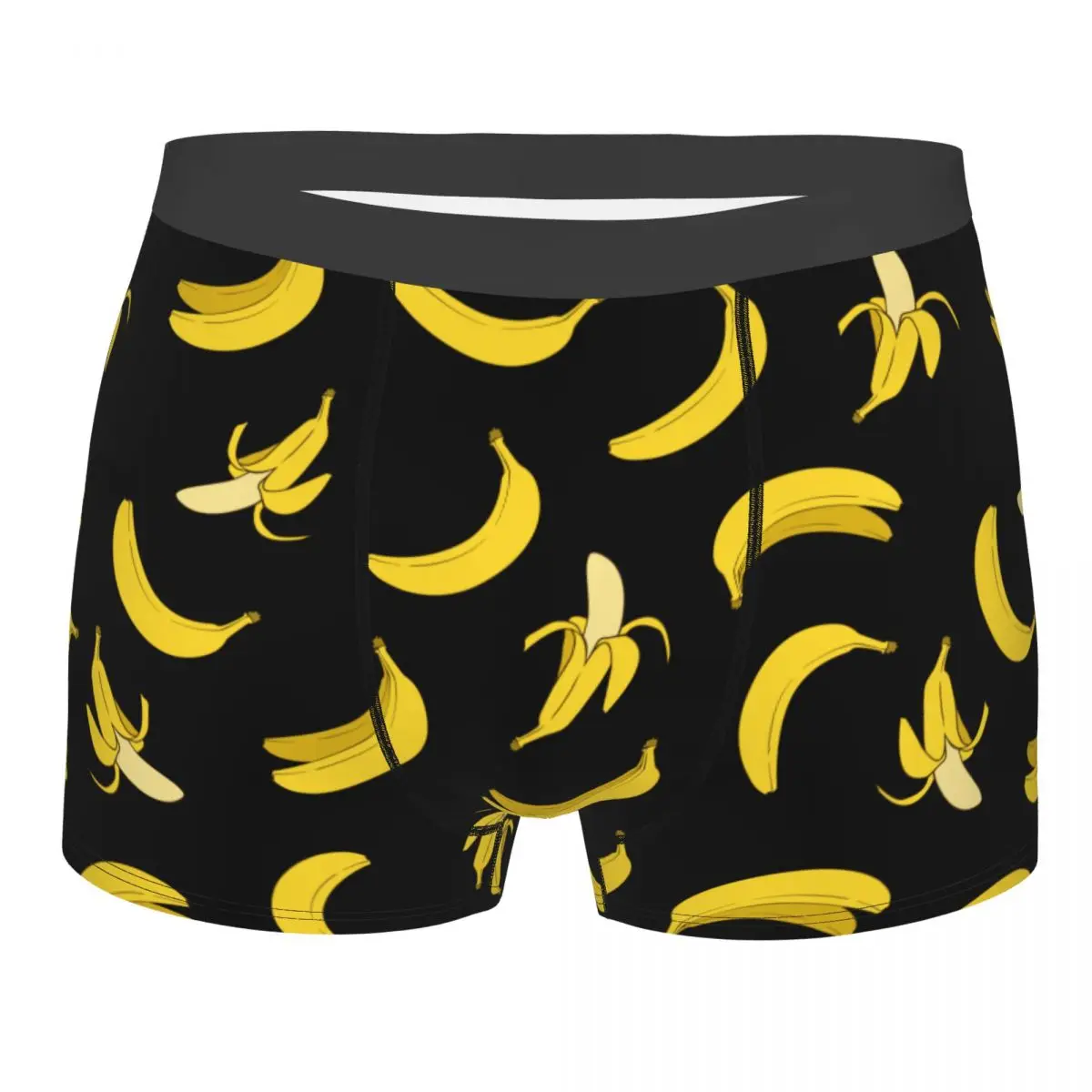 Calzoncillos bóxer de plátano para hombre, ropa interior divertida, suave, con frutas, de talla grande