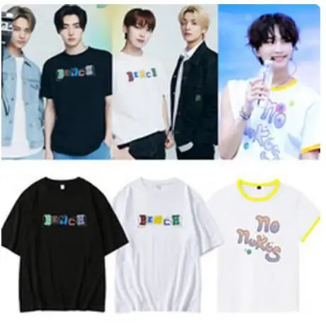 Кроп-топ с вышивкой Kpop ENHYPEN WORLD TOUR, длинная футболка в стиле 90-х в стиле оверсайз, шикарная футболка из хлопка, Y2k, летний