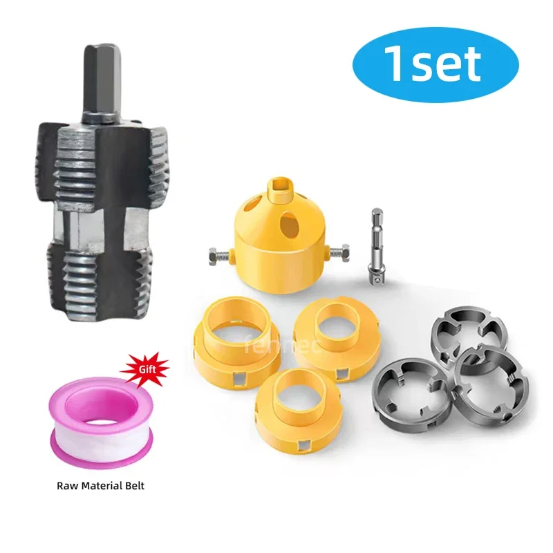 

9 шт./компл. комплект нитевдевателя для труб из ПВХ, круглый матрица для труб, 4 точки, 6 точек, PPR, открывалка для водопроводных труб, ручные инструменты, электрический стиль