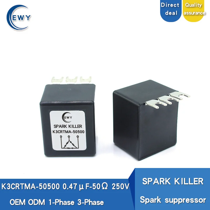 SPARK K3CRTMA-50500 трехфазный искровой генератор 0 47 мкФ 50R 250V подавитель поглощения