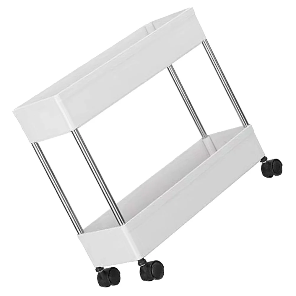 

Multi-Tier Rolling Utility Cart Multi-Functional Storage Trolley Office Living Room Reusable Kitchen Rack