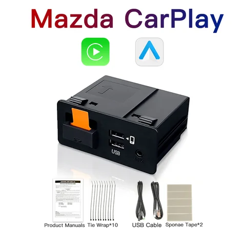 Модернизированный адаптер для Mazda 3 6 2 CX5 CX3 CX8 CX9 Miata Axela MX5 Android Car AI Box поставляется с гарантией 365 дней