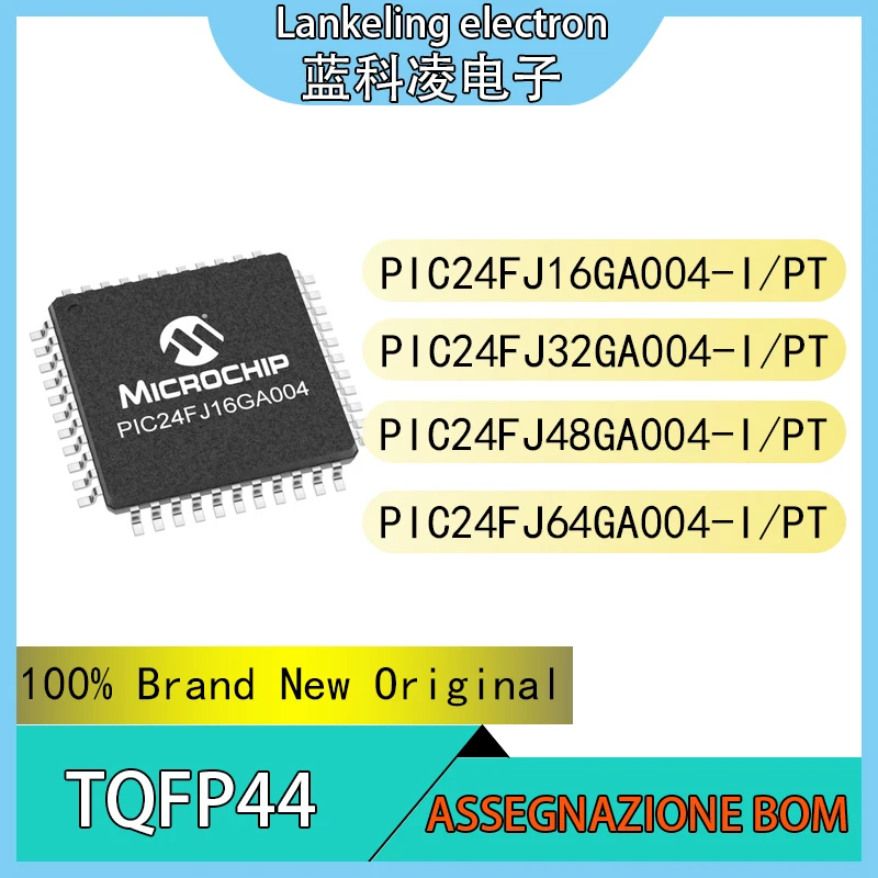 

PIC24FJ16GA004-I/PT PIC24FJ32GA004-I/PT PIC24FJ48GA004-I/PT PIC24FJ64GA004-I/PT Integrated circuit TQFP44