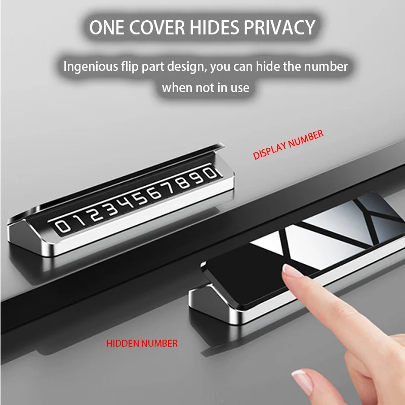 Автомобильный металлический номер мобильного телефона временная парковочная