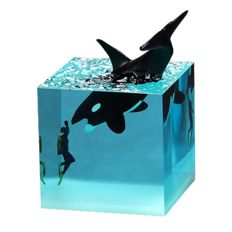 

Cube LED Lamp Romantic Ocean Light Lamp For Bedside Romantic Home Decor For Desktop Living Room Bookshelf Kid Room Bedroom