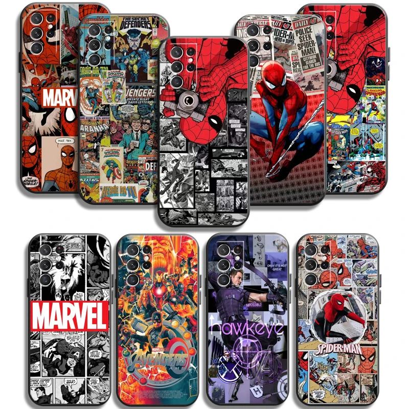 

Marvel Iron Man Phone Cases For Samsung Galaxy S20 FE S20 Lite S8 Plus S9 Plus S10 S10E S10 Lite M11 M12 Funda Soft TPU