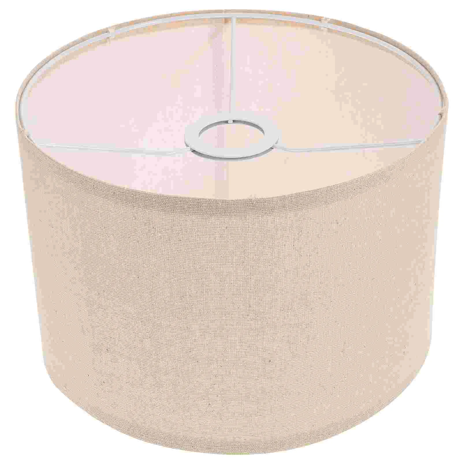 Lamp Shade Lampshade Light Shades Table Floorcover Drum Lampshades Linen Cloth Lamps Fabric Replacement Detachable Pendant Large