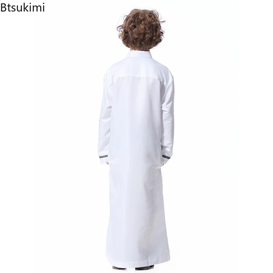 2023 Kids Abaya Muslim Long Sleeve Middle East Teenage Dress Habaya Dubai Robe Traditionnelle Arabe Islamitische Kleding Priere