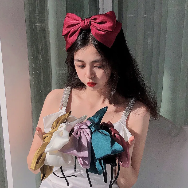 

Повязка на голову женская с бантом, Модный Эластичный Бандаж для волос, Обруч Ручной работы, аксессуары для волос, хороший подарок