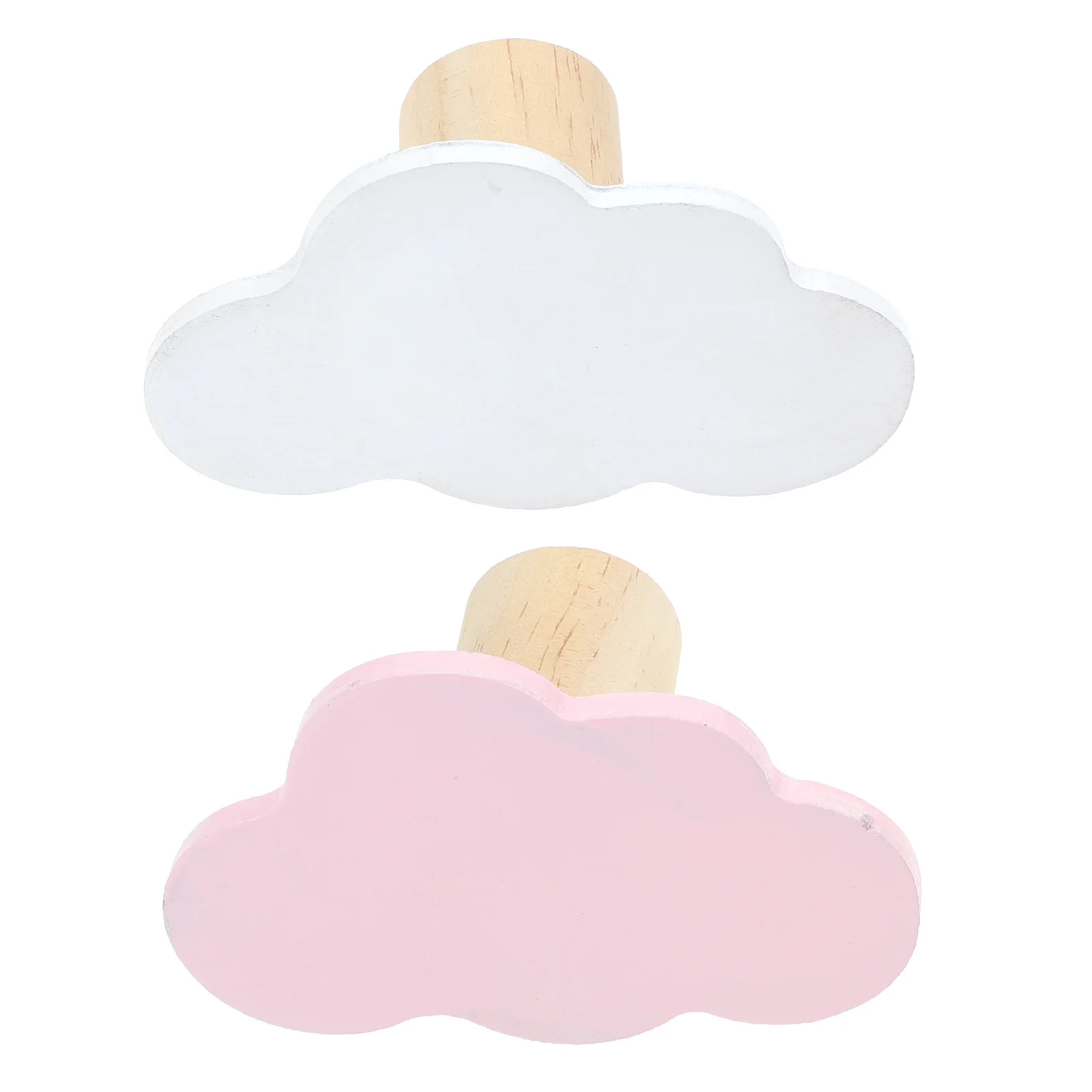 

2PCS Home Coats Hangers Cloud Shape Hanging Hooks Wall-mounted Hooks
