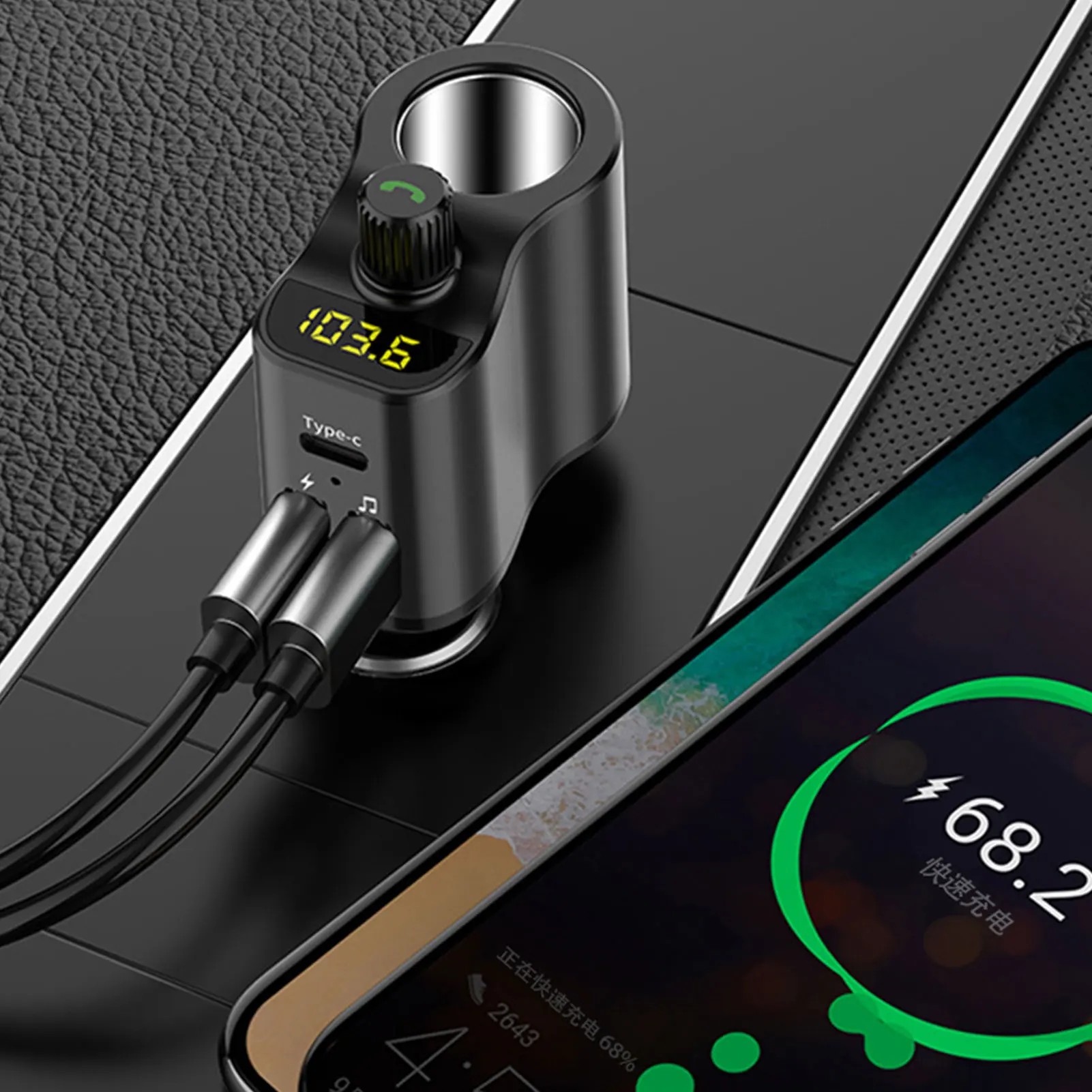 

Fast Charging Car Charger12V / 24V Car Lighter Splitter Adapter Double USB Car Charger With 1 Socket Dual USB Charging Port 1