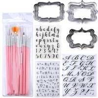 stamp sweet cake decorating stamps for cookies letters letters tools fondant embossing diy alphabet cutter pastry accessories