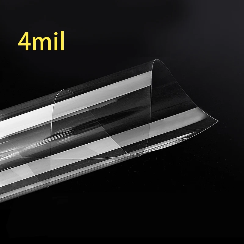 

4 Mil Transparent Safety Window Film Anti Shatter Clear Glass Protection Film Self Adhesive Window Tint for Home Car