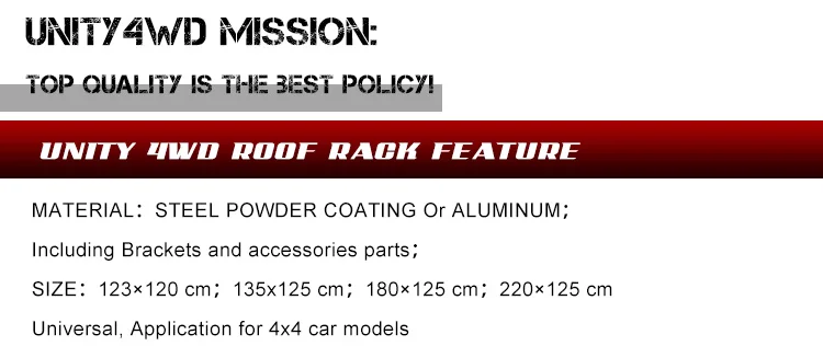 Внедорожные алюминиевые багажники на крышу 4x4 багажник для груза автомобиля Toyota