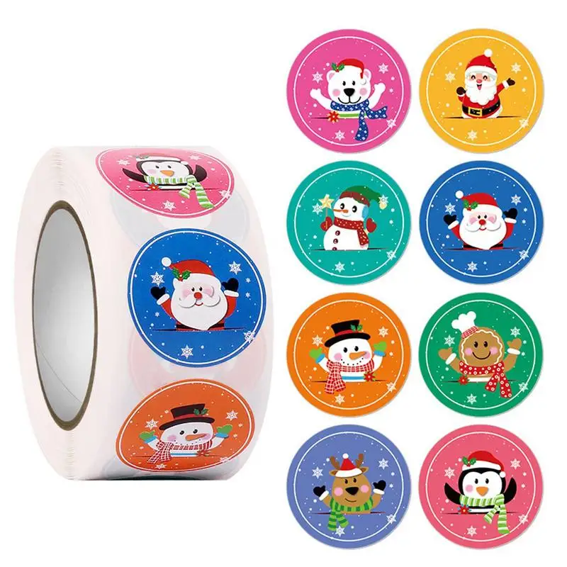 

Christmas Ornament Stickers 500pcs Cute Christmas Stickers For Kids Easy Using Durable Seal Card Labels For Christmas Winter New