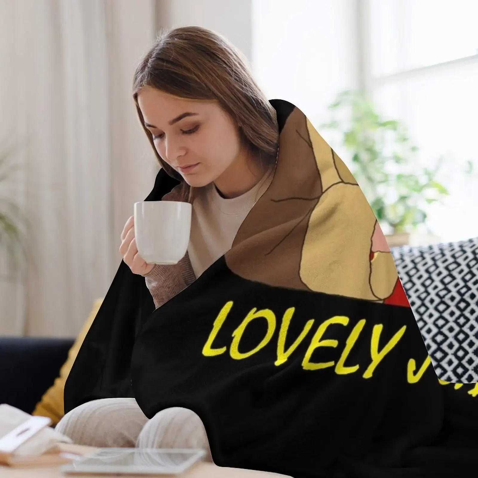 Plush одеяло Yellow