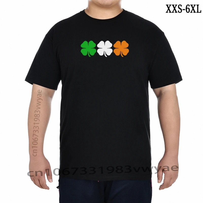 

St Patricks Day T Shirt Ireland Colours Flag Shamrock Four Leaf Clovers Paddy(1) XXS-6XL