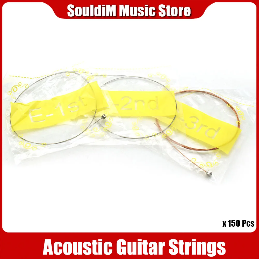 

150pcs 1-3 String Acoustic Guitar Steel Strings Gauge Wooden Guitar Guitar Strings Folk Guitarra Accessories