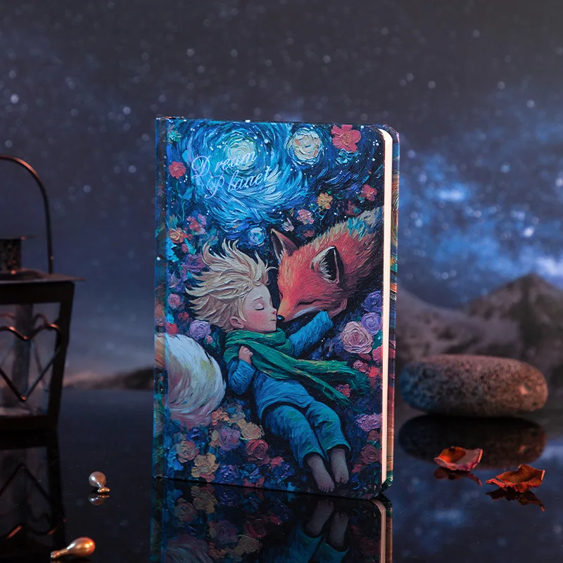 

Маленький Принц, Красочная Страница, Иллюстрация, Журнал Красоты, Перламутровый Стиль Масляной Живописи, Блокнот