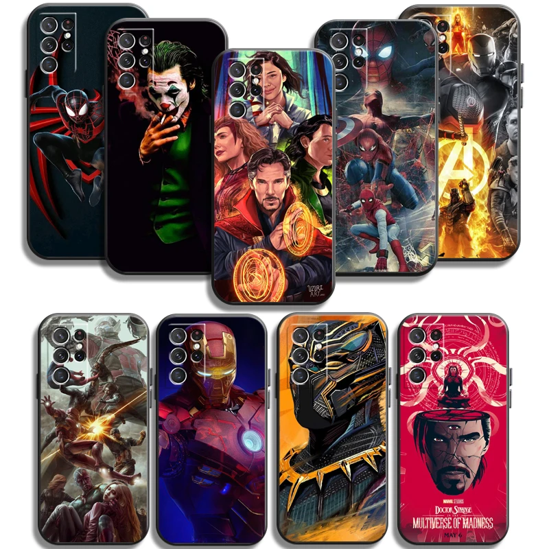 

Marvel Avengers Phone Cases For Samsung Galaxy S22 Plus S20 S20 FE S20 Lite S20 Ultra S21 S21 FE Ultra Funda Soft TPU Carcasa
