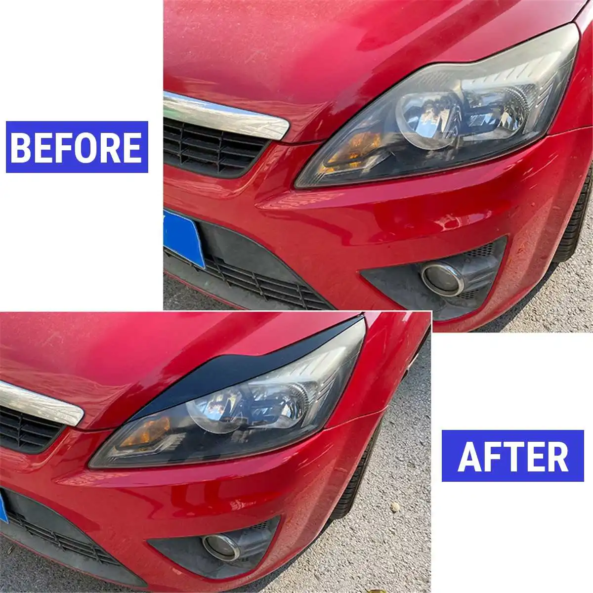 Декоративная накладка на переднюю фару Ford Focus 2 MK2 MK2.5 2008-2011 |