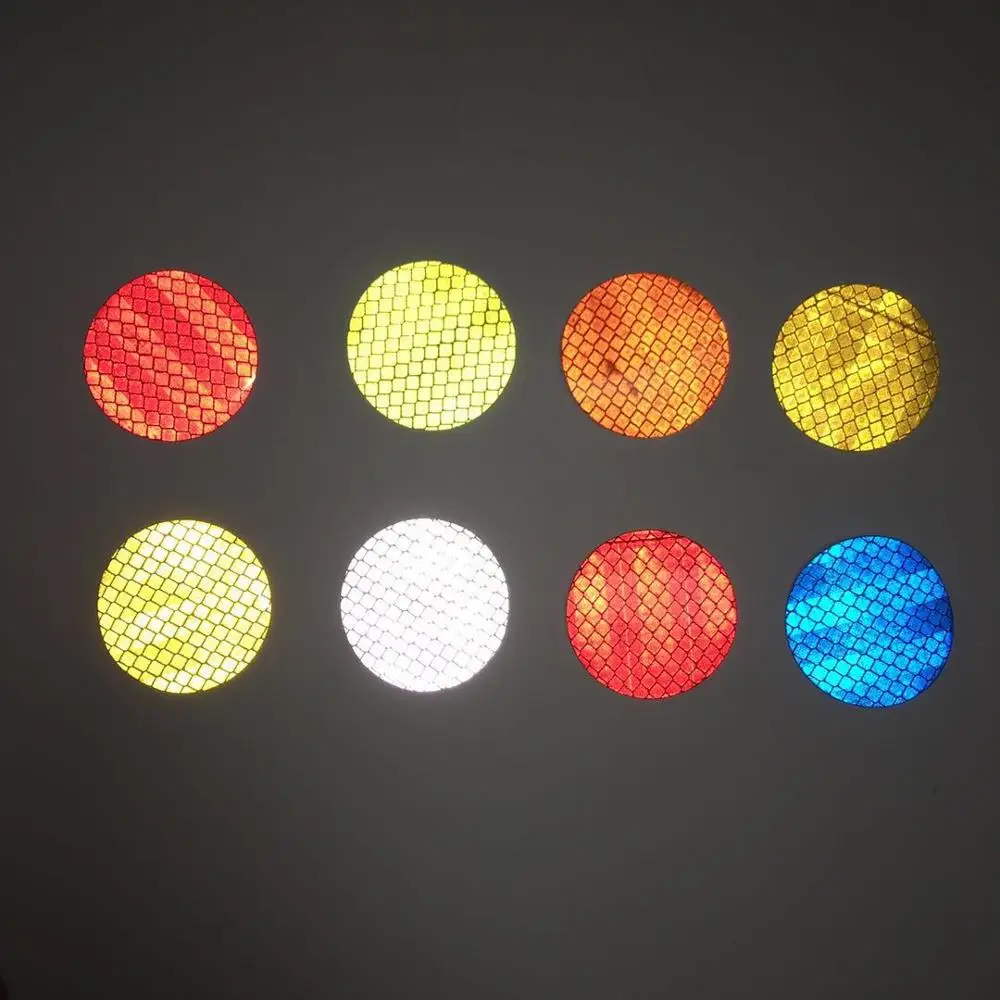 

Circle10 PCS Motorcycle Electric Car Car Reflective Stickers Bicycle Reflective Film Helps To Scratch Shield Car Decor Stickers