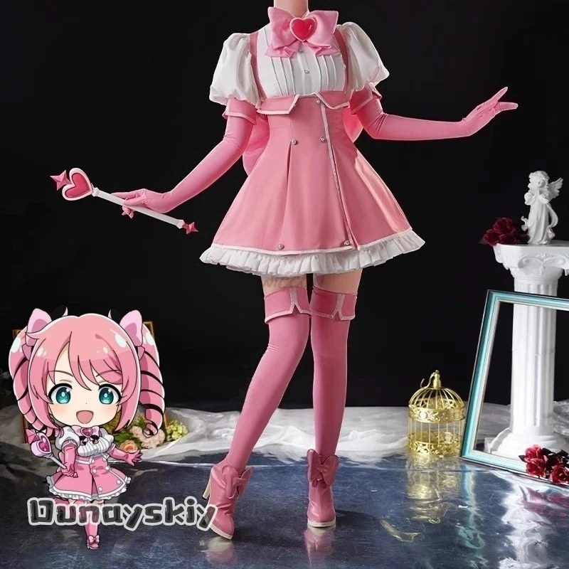 Фото Костюм для косплея Hemera*Mahou Shoujo Ni Akogarete Gushing Over Magical Girls Araga Kiwi, полный комплект, аниме-игровая периферия, Хэллоуин №2