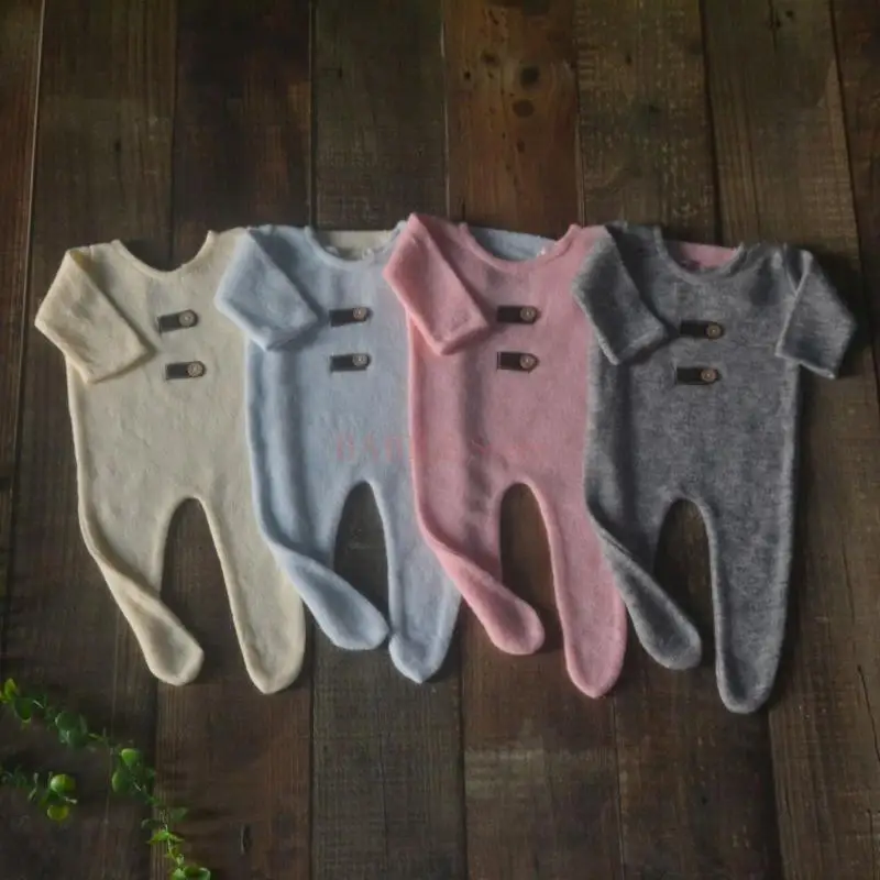 C9GB 2 шт. детский костюм для съемки рождения комбинезон с подходящей шляпой