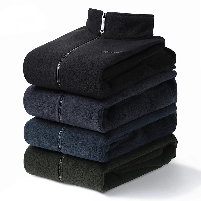 

Мужская зимняя флисовая термокуртка с воротником-стойкой, Повседневная модная уличная Военная Тактическая ветрозащитная куртка, Мужская модель