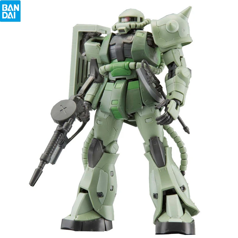 

In Stock Original Bandai RG 04 1/144 MS-06F Zaku II Mass Production Green Zaku Gundam Assembled Model Toy Birthday Gift