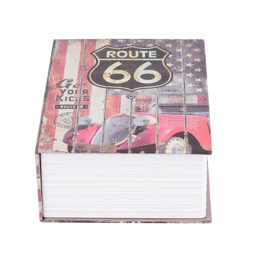 

Security Box Book Safe Case Piggy Bank Compact Size Organizer Lock