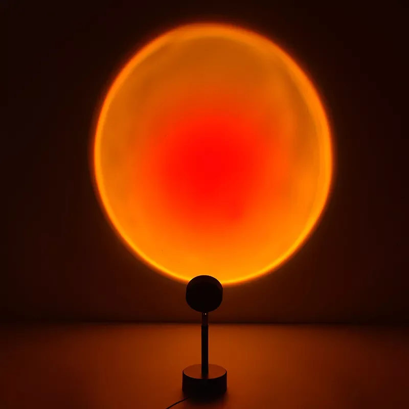 

USB Rainbow Sunset Red Projector Led Night Light Sun Projection Desk Lamp for Bedroom Bar Coffee Store Wall Decoration Lighting