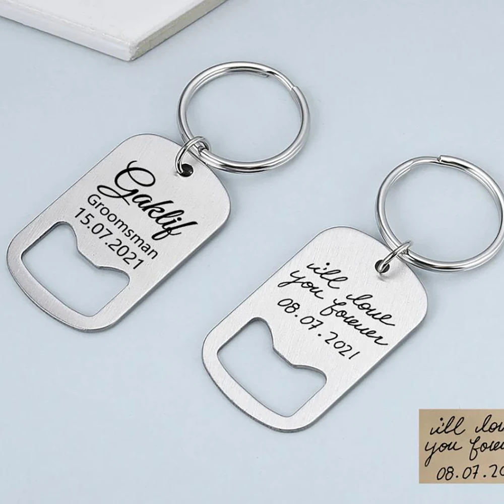 Открывалка для бутылок с гравировкой на заказ открывашка свадебные сувениры