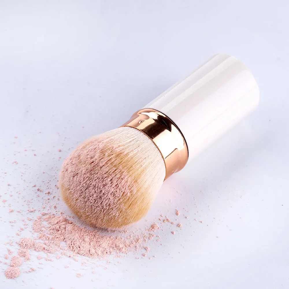 

1 Pcs New Mini Retractable Makeup Brush Loose Powder Soft Blusher Brush Multi Functional Cosmetics Tool Travel Quality Portable