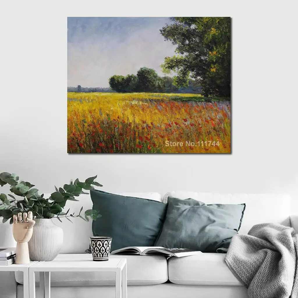 Купить художественный холст онлайн овсянные поля картины Винсента Ван Гога