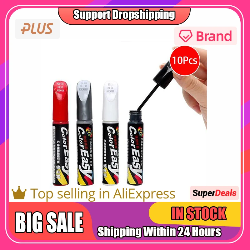

10pcs Body Scratch Vehicle Paint Surface Scratch Repair Car Touch Up Pen Plastic Removes Scratches Automotive Accessories Paint