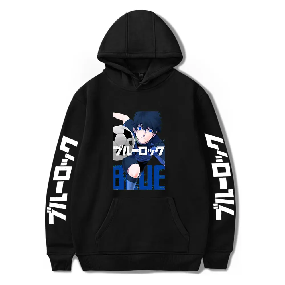 Anime Blue Lock Hoodie Fashion Casual Pullovers Harajuku Hip Hop Oversized Sweatshirts Unisex Tops