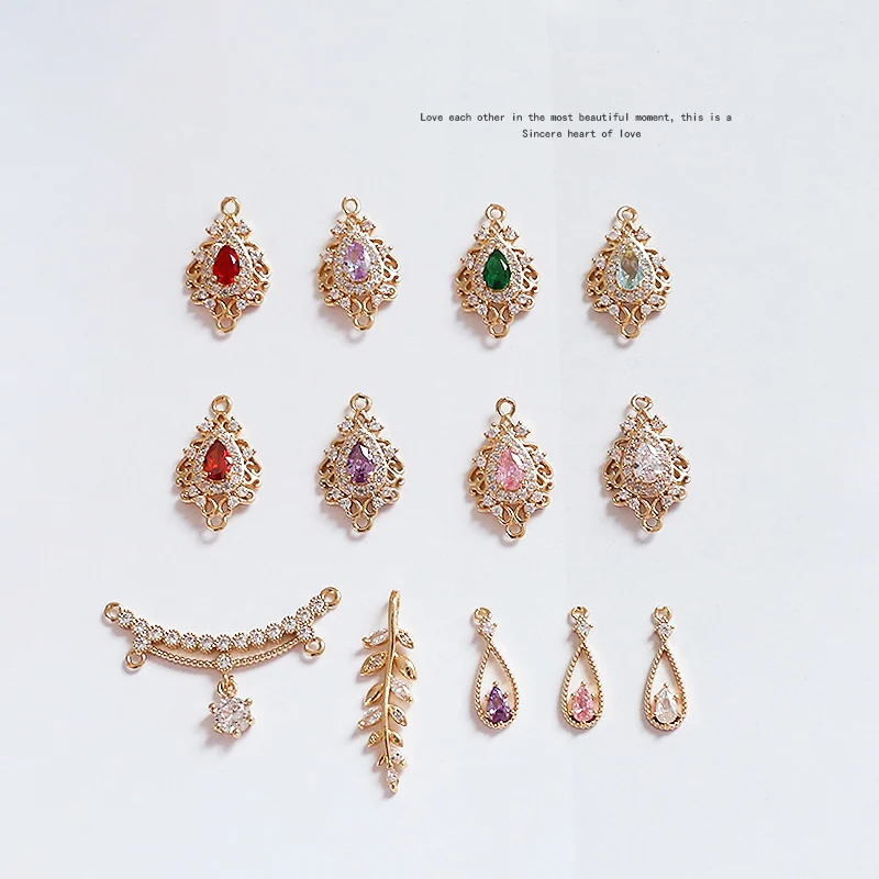 1 шт. подвеска в виде листьев и капель воды |